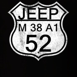 Highway Route Sign 1952 M 38 A1 Distressed T Shirt