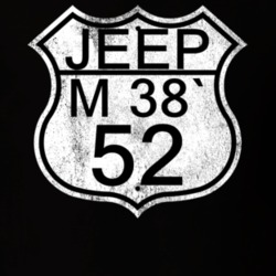 Highway Route Sign 1952 M 38` Distressed T Shirt