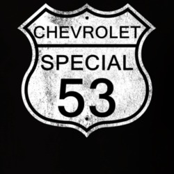 Highway Route Sign 1953 Chevy Special Distressed T Shirt