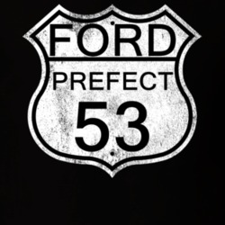 Highway Route Sign 1953 Prefect Distressed T Shirt