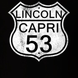 Highway Route Sign 1953 Lincoln Capri Distressed T Shirt