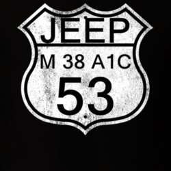 Highway Route Sign 1953 M 38 A1C Distressed T Shirt