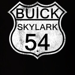 Highway Route Sign 1954 BUICK SKYLARK Distressed T Shirt