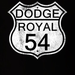 Highway Route Sign 1954 Dodge Royal Distressed T Shirt