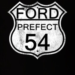 Highway Route Sign 1954 Prefect Distressed T Shirt