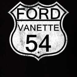 Highway Route Sign 1954 Vanette Distressed T Shirt