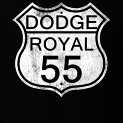 Highway Route Sign 1955 Dodge Royal Distressed T Shirt