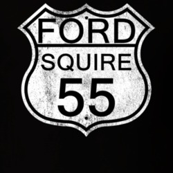 Highway Route Sign 1955 Squire Distressed T Shirt