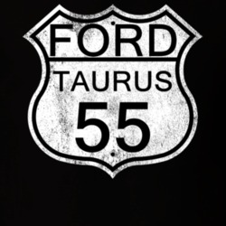 Highway Route Sign 1955 Taurus Distressed T Shirt