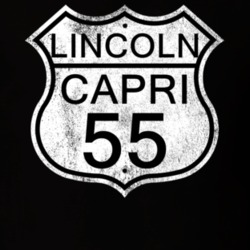 Highway Route Sign 1955 Lincoln Capri Distressed T Shirt