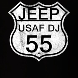 Highway Route Sign 1955 USAF DJ Distressed T Shirt