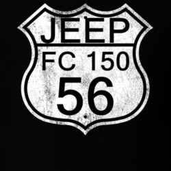 Highway Route Sign 1956 FC 150 Distressed T Shirt
