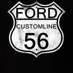 Highway Route Sign 1956 Customline Distressed T Shirt