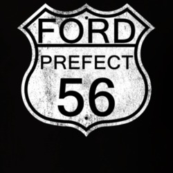 Highway Route Sign 1956 Prefect Distressed T Shirt