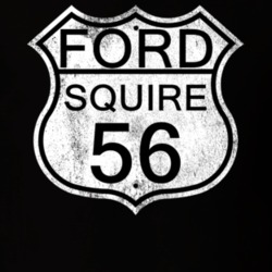 Highway Route Sign 1956 Squire Distressed T Shirt