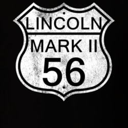 Highway Route Sign 1956 Lincoln Mark II Distressed T Shirt