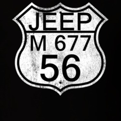 Highway Route Sign 1956 M 677 Distressed T Shirt