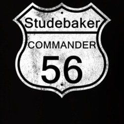 Highway Route Sign 1956 Studebaker Commander Distressed T Shirt
