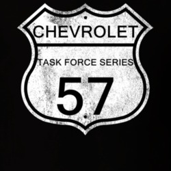 Highway Route Sign 1957 Chevy Task Force Series Distressed T Shirt