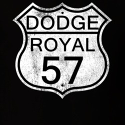Highway Route Sign 1957 Dodge Royal Distressed T Shirt