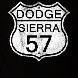 Highway Route Sign 1957 Dodge Sierra Distressed T Shirt