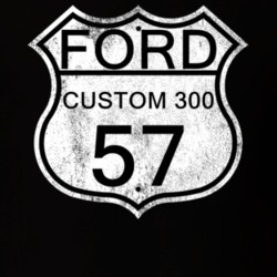 Highway Route Sign 1957 Custom 300 Distressed T Shirt