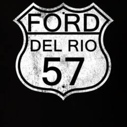 Highway Route Sign 1957 Del Rio Distressed T Shirt