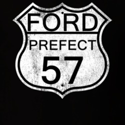Highway Route Sign 1957 Prefect Distressed T Shirt