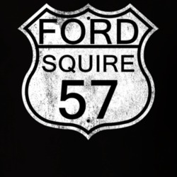 Highway Route Sign 1957 Squire Distressed T Shirt