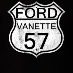 Highway Route Sign 1957 Vanette Distressed T Shirt