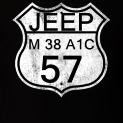 Highway Route Sign 1957 M 38 A1C Distressed T Shirt