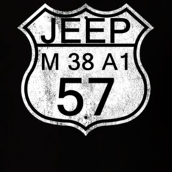 Highway Route Sign 1957 M 38 A1 Distressed T Shirt