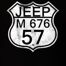 Highway Route Sign 1957 M 676 Distressed T Shirt