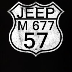 Highway Route Sign 1957 M 677 Distressed T Shirt