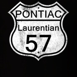 Highway Route Sign 1957 Pontiac Laurentian Distressed T Shirt
