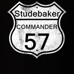 Highway Route Sign 1957 Studebaker Commander Distressed T Shirt