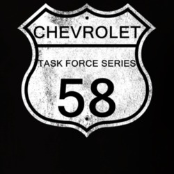 Highway Route Sign 1958 Chevy Task Force Series Distressed T Shirt