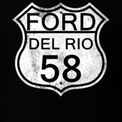 Highway Route Sign 1958 Del Rio Distressed T Shirt