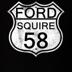 Highway Route Sign 1958 Squire Distressed T Shirt