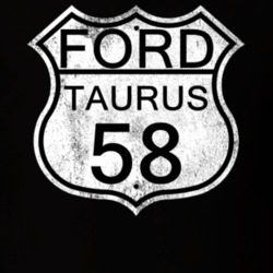 Highway Route Sign 1958 Taurus Distressed T Shirt