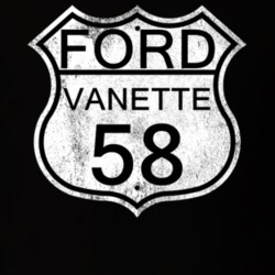 Highway Route Sign 1958 Vanette Distressed T Shirt