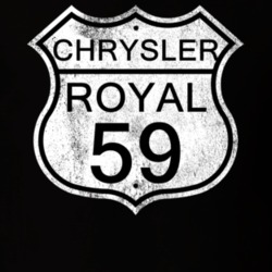 Highway Route Sign 1959 Chrysler Royal Distressed T Shirt