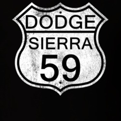 Highway Route Sign 1959 Dodge Sierra Distressed T Shirt