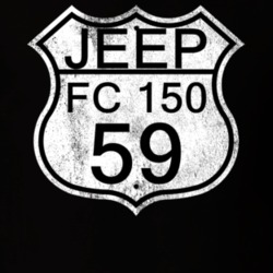 Highway Route Sign 1959 FC 150 Distressed T Shirt