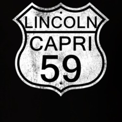 Highway Route Sign 1959 Lincoln Capri Distressed T Shirt