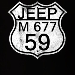 Highway Route Sign 1959 M 677 Distressed T Shirt