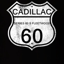 Highway Route Sign 1960 Cadillac Series 60 S Fleetwood Distressed T Sh
