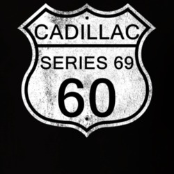 Highway Route Sign 1960 Cadillac Series 69 Distressed T Shirt