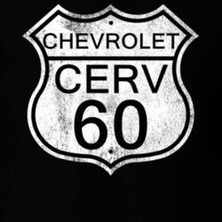 Highway Route Sign 1960 Chevy CERV Distressed T Shirt
