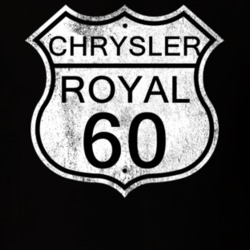 Highway Route Sign 1960 Chrysler Royal Distressed T Shirt